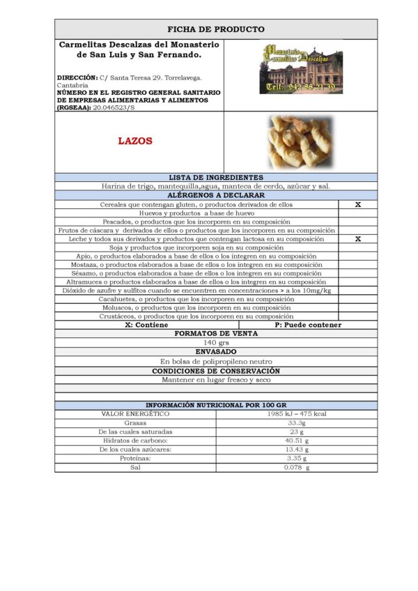 FICHA TÉCNICA DEL PRODUCTO