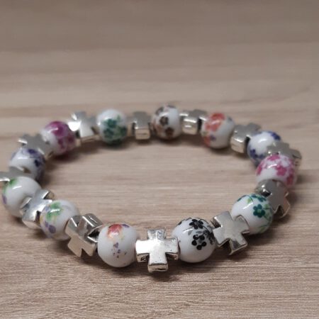 Pulsera con abalorios de cerámica