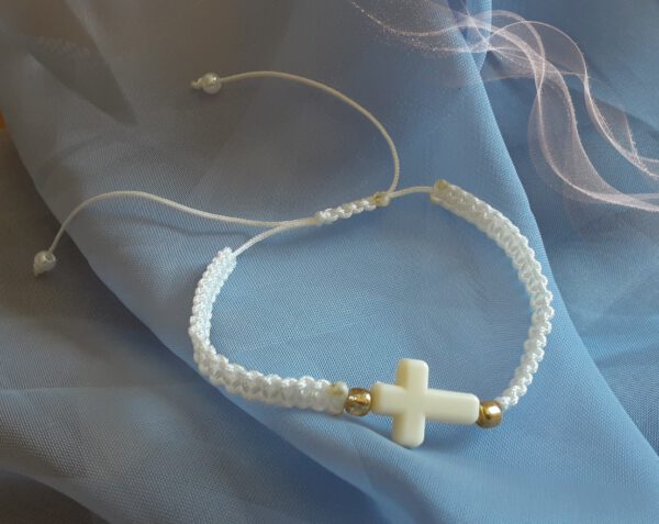 Pulsera trenzada de Primera Comunión