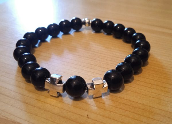 Pulsera de PIEDRA CRISTAL NEGRA