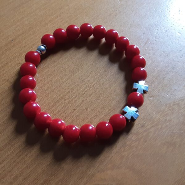 Pulsera de PIEDRA CRISTAL ROJA