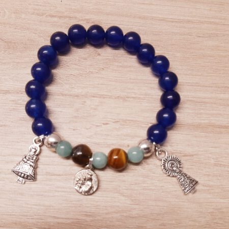 Pulsera de PIEDRA CRISTAL AZUL